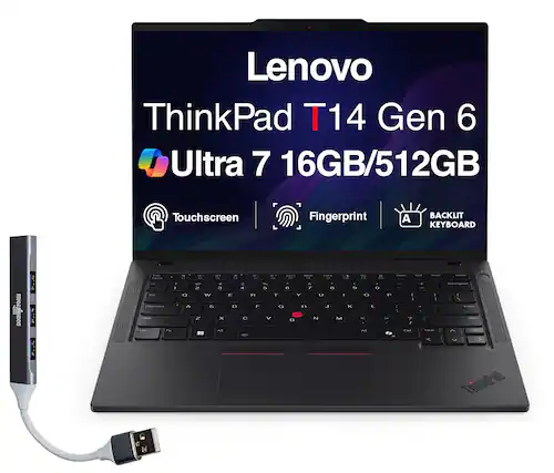 Lenovo ThinkPad T14 Gen 6 Ultra 7 16GB/512GB Touchscreen Fingerprint BACKLIT KEYBOARD