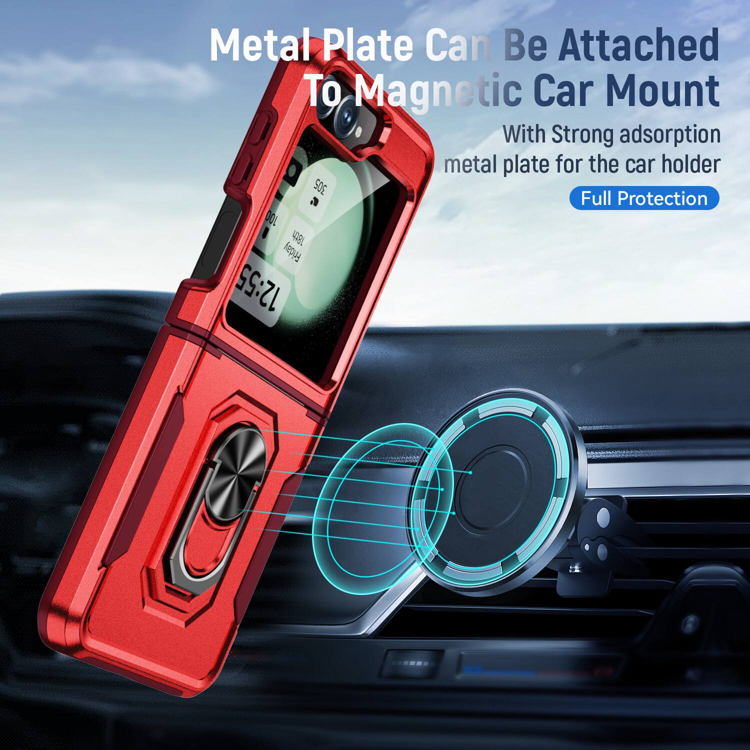 Metal Plate Can Be Attached To Magnetic Car Mount With Strong adsorption metal plate for the car holder