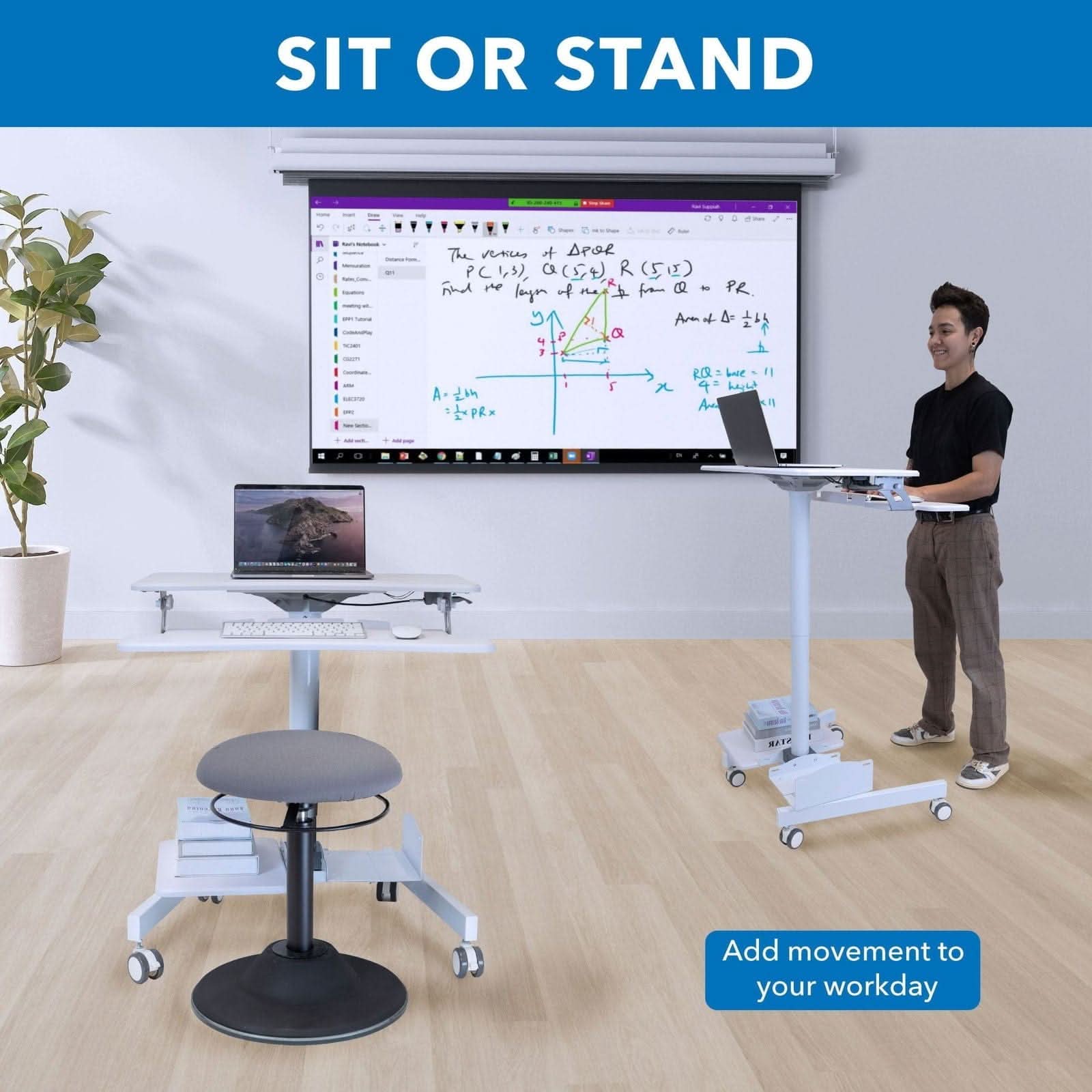 SIT OR STAND

Add movement to your workday