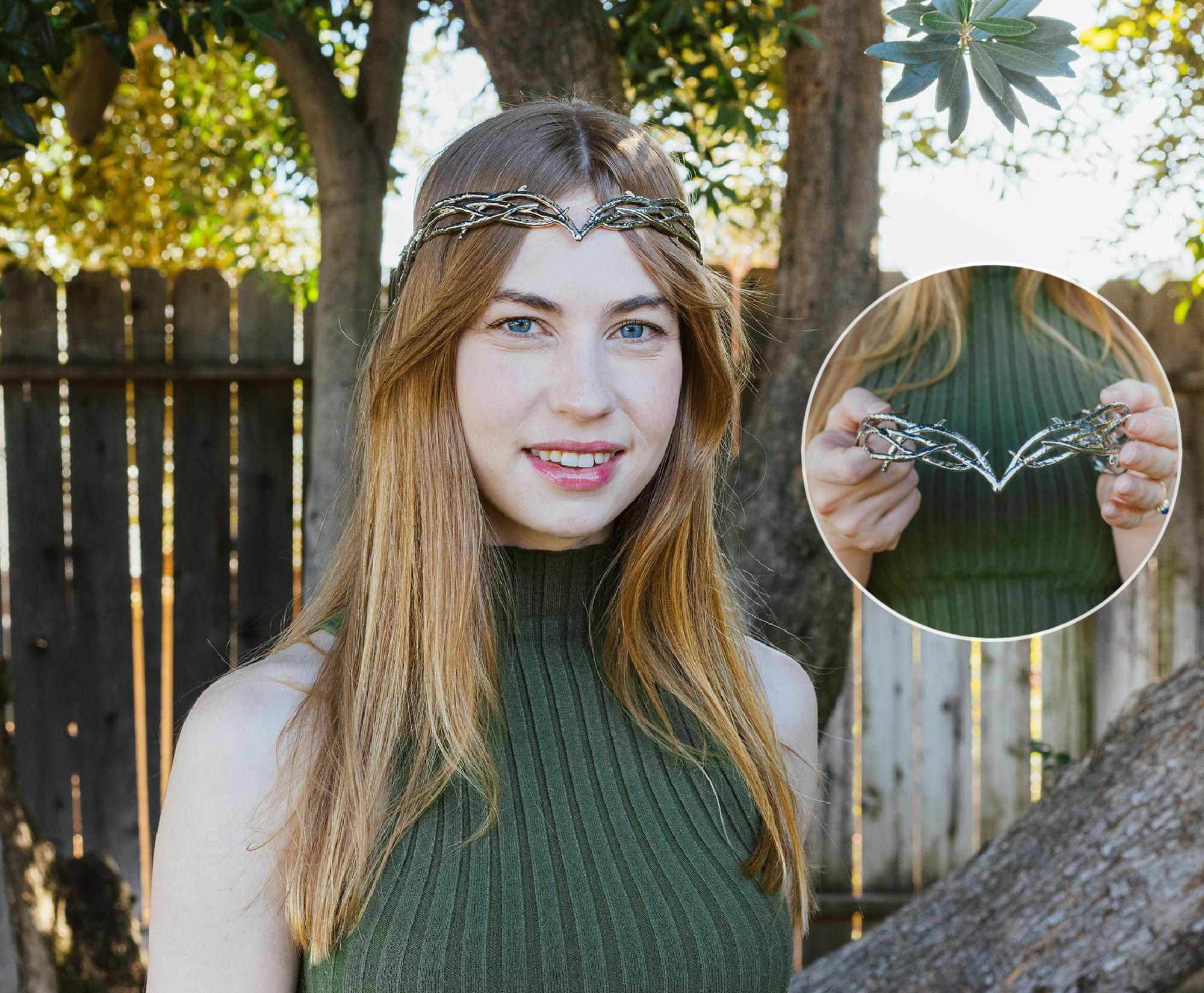 Alt View 4. SalesOne LLC - The Hobbit Galadriel 22-Inch Crown Replica | One Size Fits Most Adults.