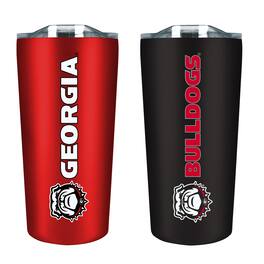The Fanatic Group - Georgia Bulldogs 18oz. Soft Touch Tumbler Two-Piece Set - Multicolor