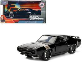 Jada - Dom's Plymouth GTX Stripes Fast & Furious F8 "The Fate of the Furious" Movie 1/32 - Black With Silver