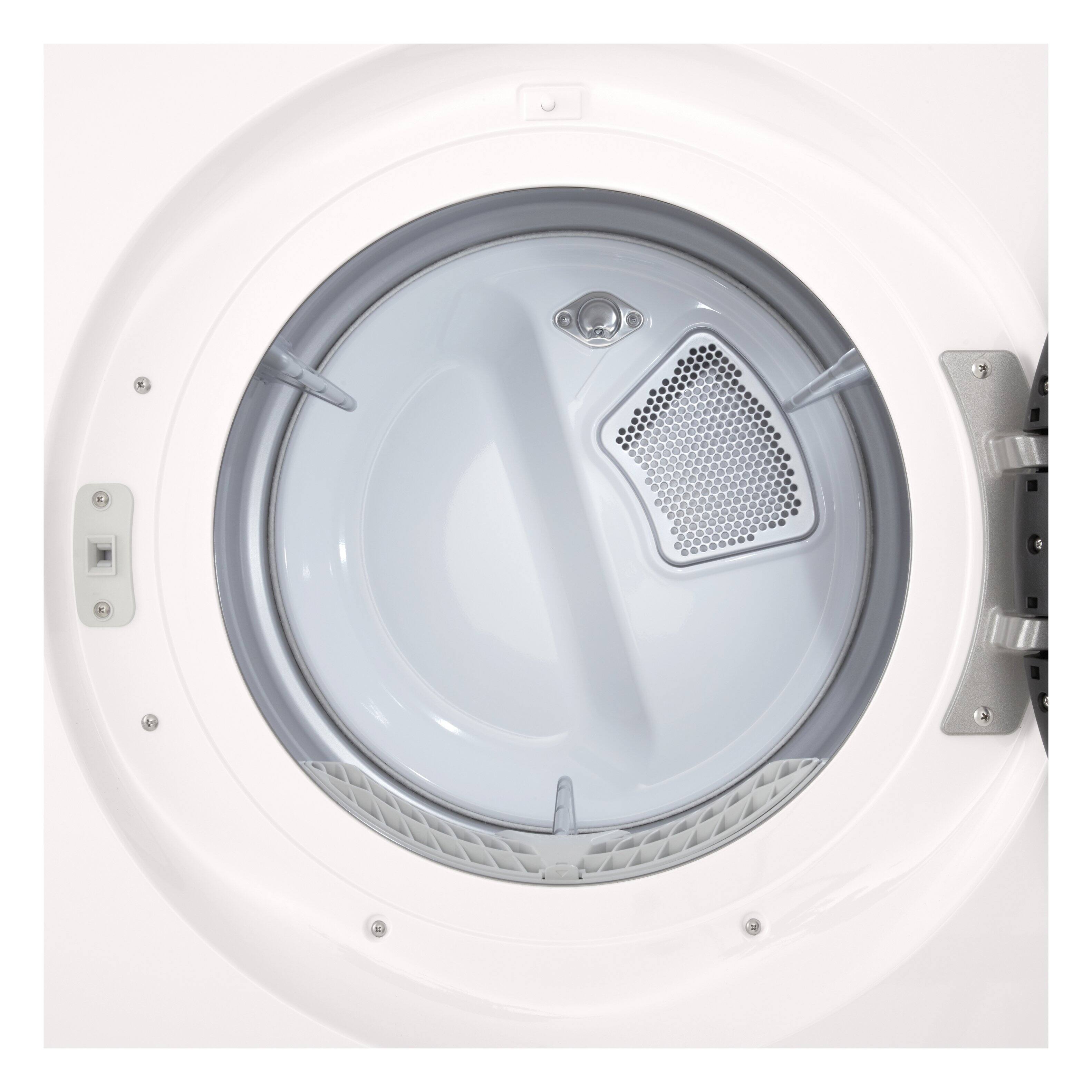 Alt View 12. LG - 7.4 Cu. Ft. Smart Gas Dryer with Steam and AI Sensor Dry - Alpine White.