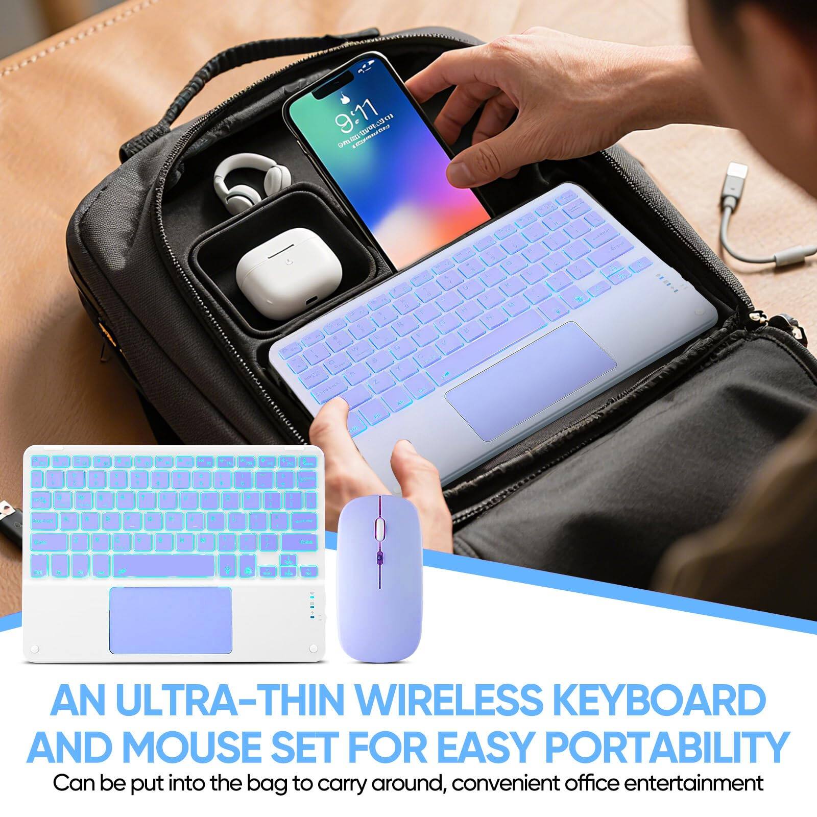9:11

AN ULTRA-THIN WIRELESS KEYBOARD AND MOUSE SET FOR EASY PORTABILITY

Can be put into the bag to carry around, convenient office entertainment