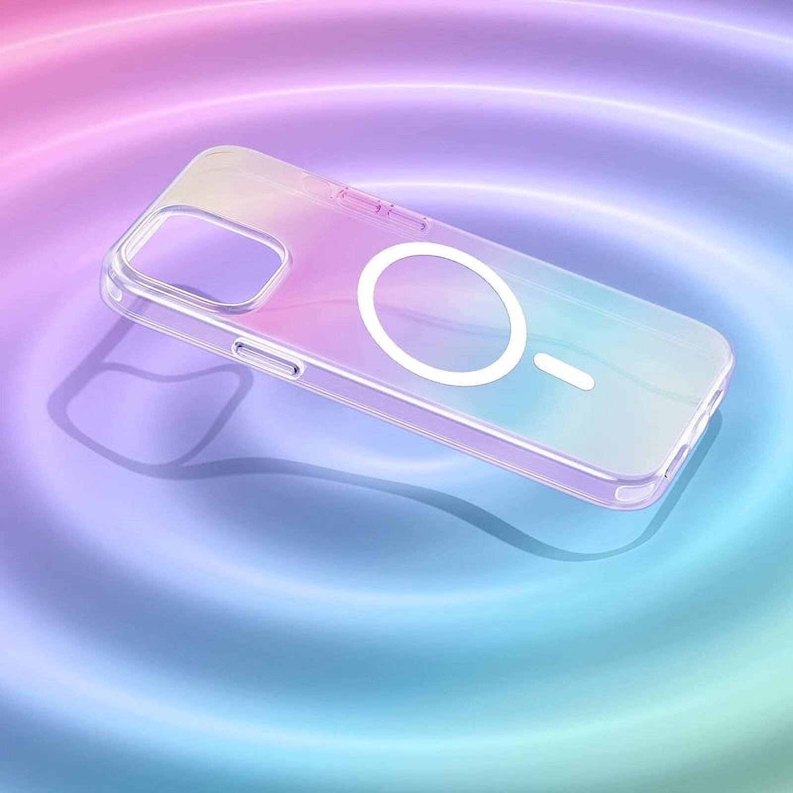 Alt View 1. Entronix - Entronix Magnetic Case for iPhone 17 - Holo Rainbow Clear, Stylish and Protective - Holo Rainbow Clear.