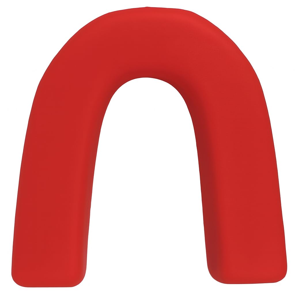 Alt View 4. Amber Sporting Goods - Breathable Boil & Bite MMA Mouth Guard for Boxing & Wrestling, Super Tough Combat Mouthpiece – Red (Pack of 10) - Red.