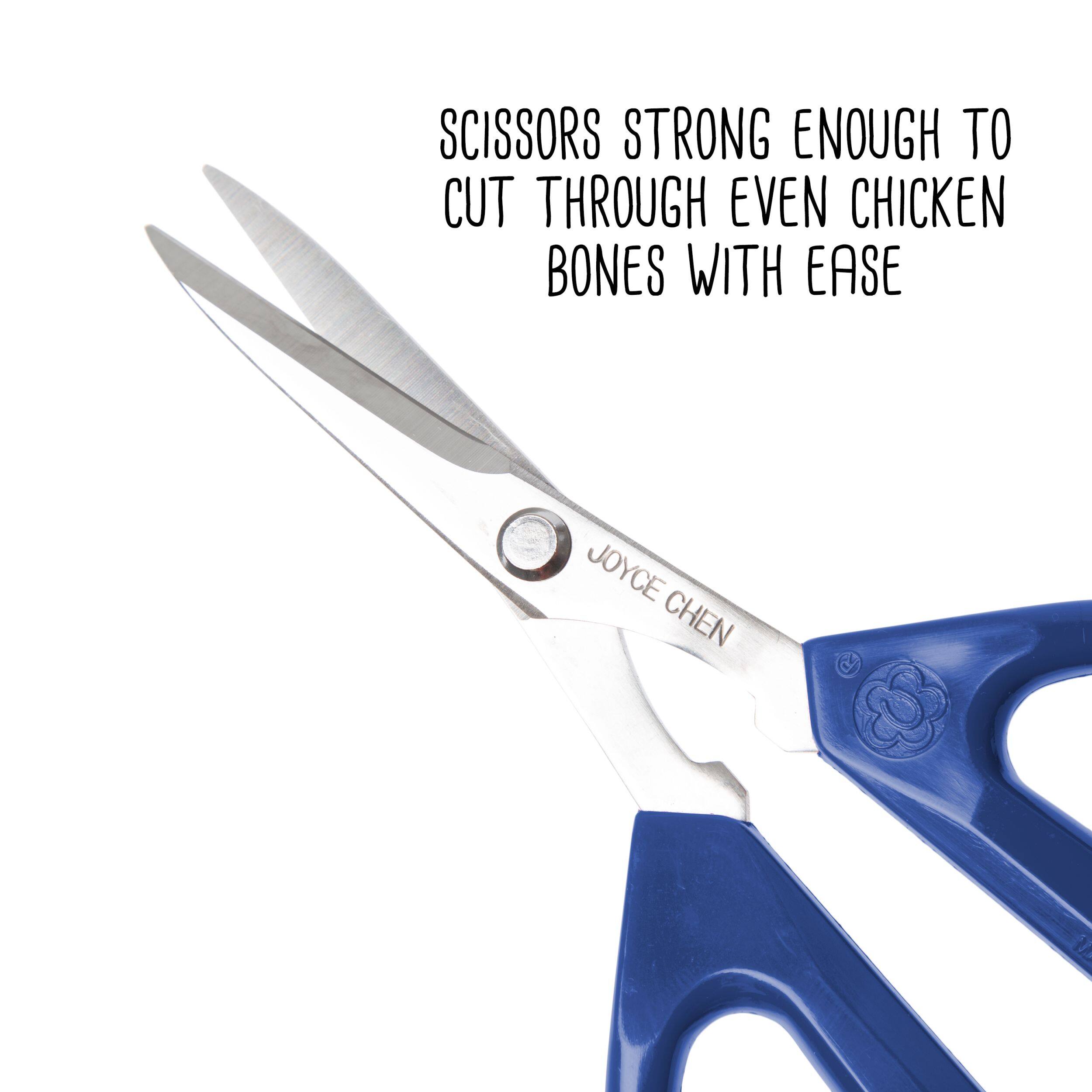 SCISSORS STRONG ENOUGH TO CUT THROUGH EVEN CHICKEN BONES WITH EASE
JOYCE CHEN