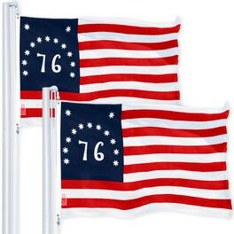 G128 - Bennington Flag 3x5 ft 2-Pack 150D Printed Polyester - Assorted Colors