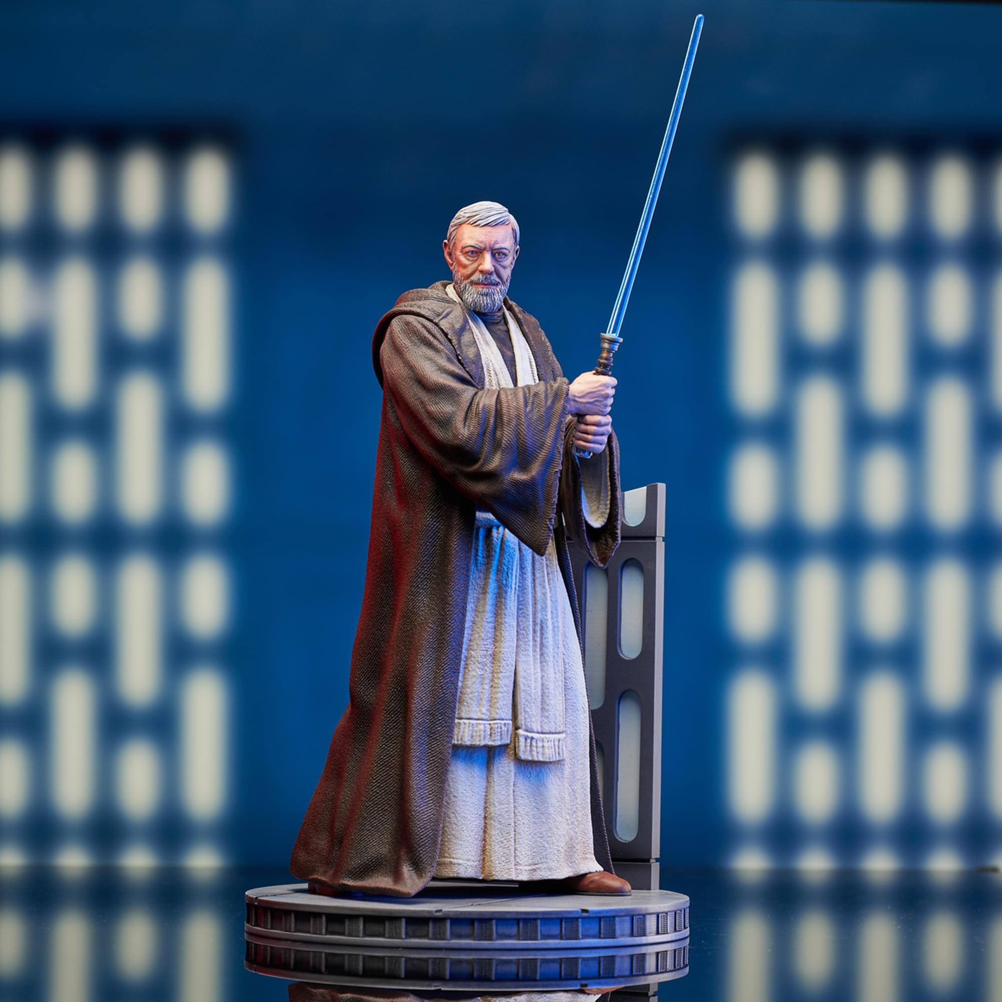Alt View 5. Diamond Select Toys - Star Wars Milestones A New Hope Ben Kenobi 12 Inch Scale Resin Statue - Brown.