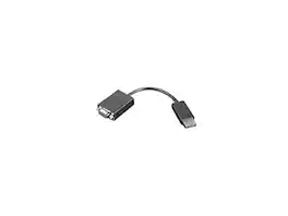 Lenovo - 57Y4393 7.87" Black 1 x DisplayPort Video to 1 x HD-15 VGA DisplayPort to VGA Monitor Cable Male to Male