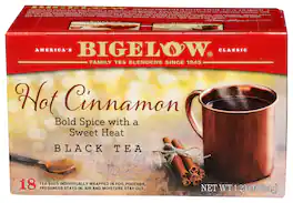 Bigelow - Hot Cinnamon Black Tea - Case of 6 - 18 Bags