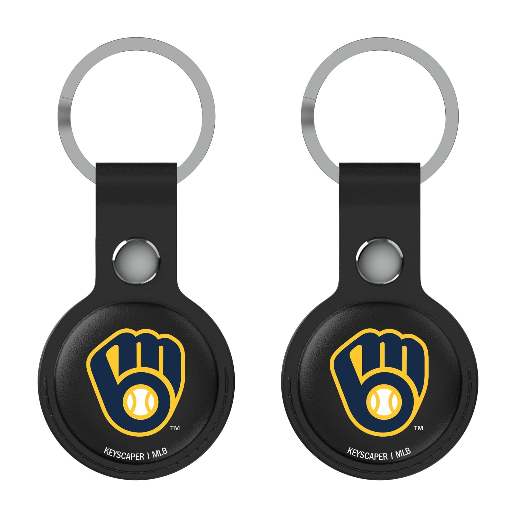 Keyscaper - Two-Pack AirTag Holders - No Size - Black