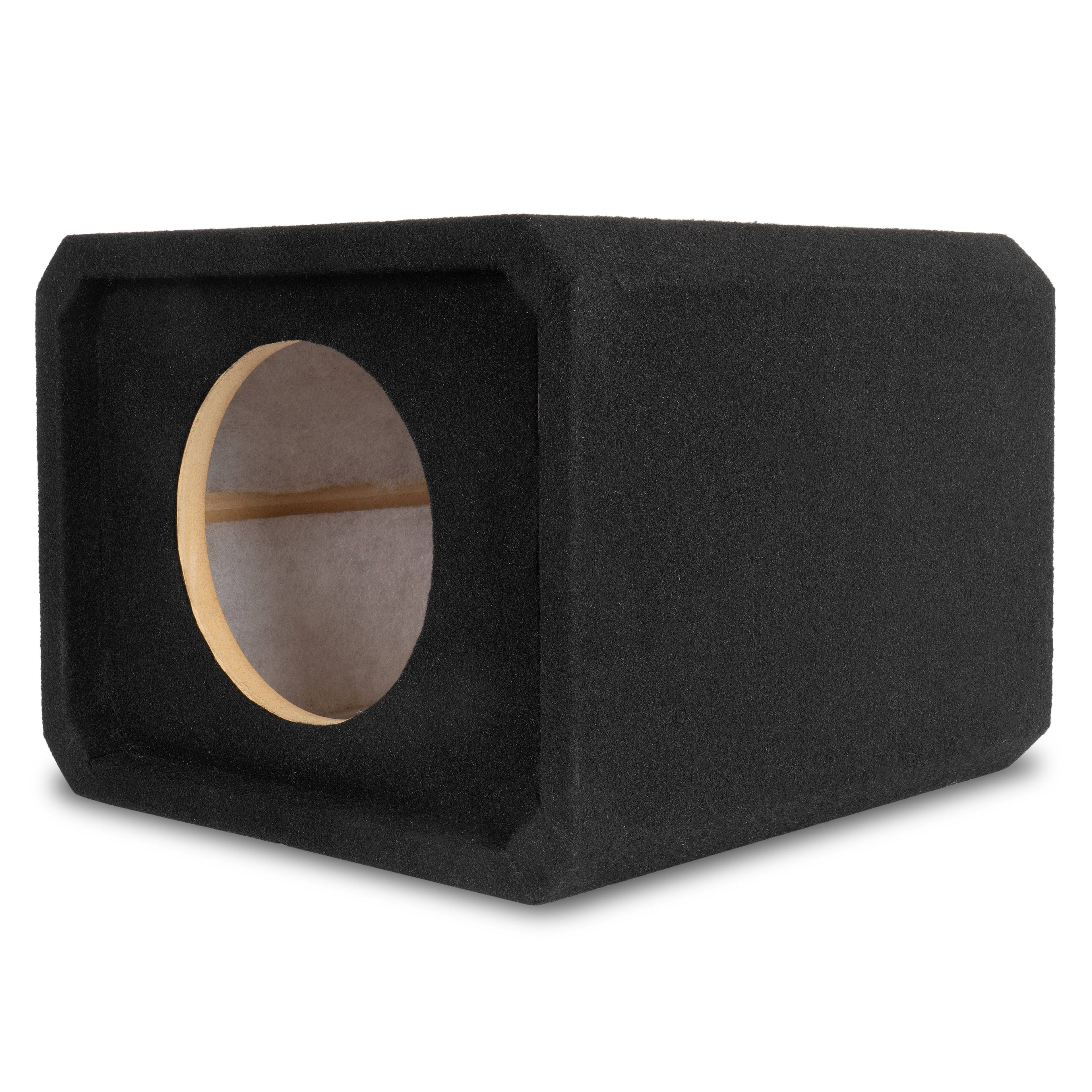 Back. NVX - NE81P Single 8" Slot Ported 3/4" MDF Subwoofer Enclosure.