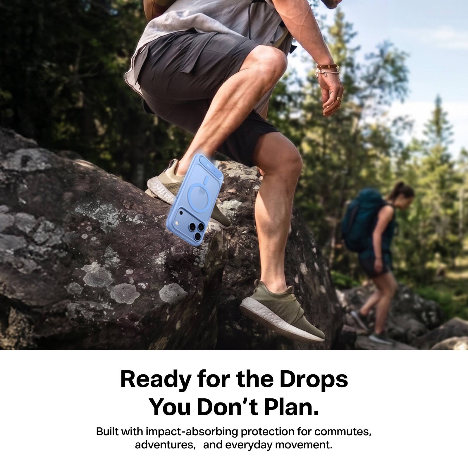 Ready for the Drops You Don't Plan.  
Built with impact-absorbing protection for commutes, adventures, and everyday movement.