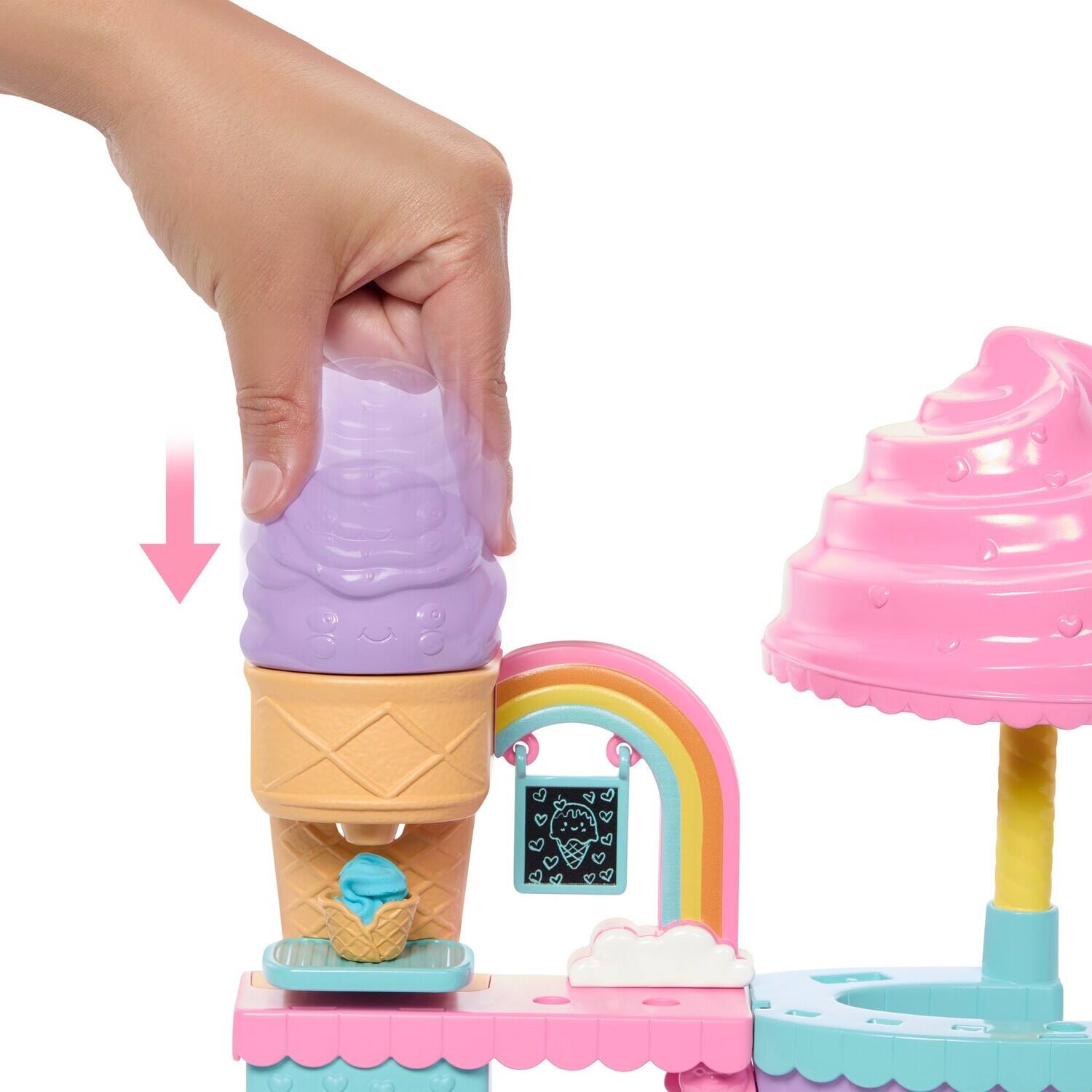 Alt View 3. Mattel - Barbie Club Chelsea Ice Cream Shop Dough Modeler Playset   - COLLECTIBLES - Multicolor.
