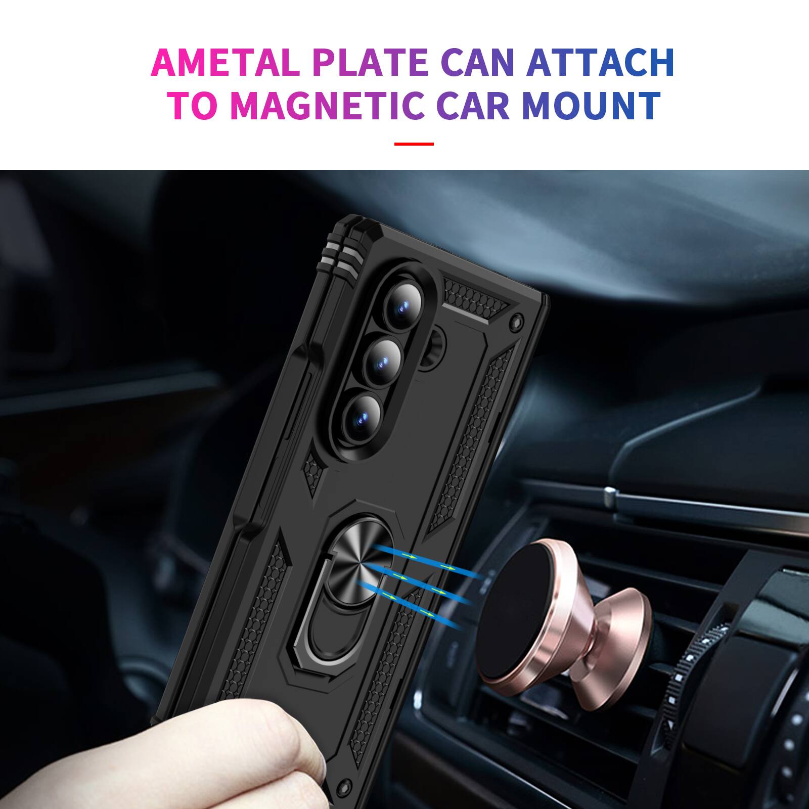 AMETAL PLATE CAN ATTACH TO MAGNETIC CAR MOUNT