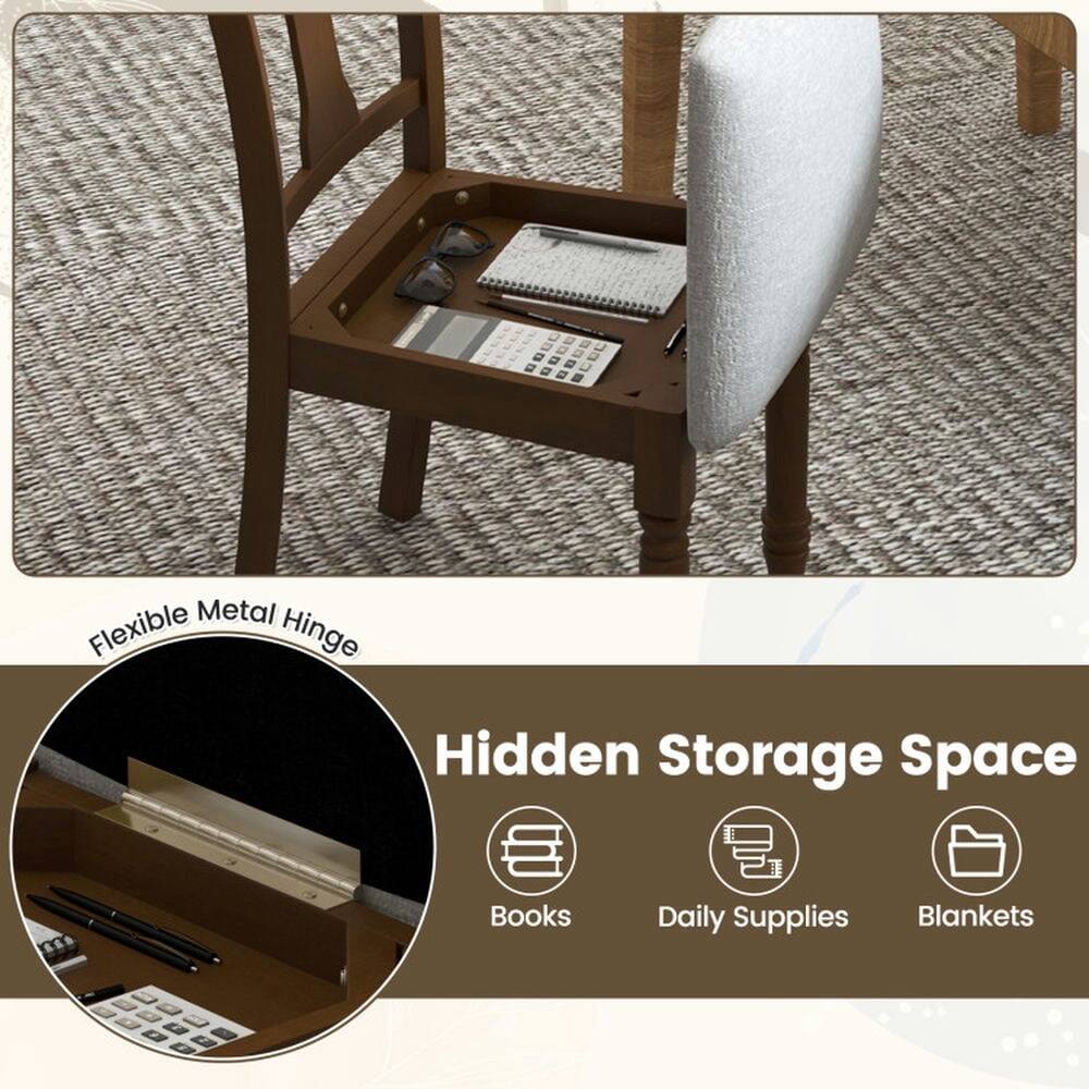 Metal Flexible Hinge Hidden Storage Space  
Books  
Daily Supplies  
Blankets