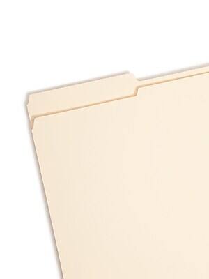 Alt View 2. Smead - Card Stock Classification Folders, Reinforced 1/3-Cut Tab, Legal Size, Manila, 50/Box  - Manila.