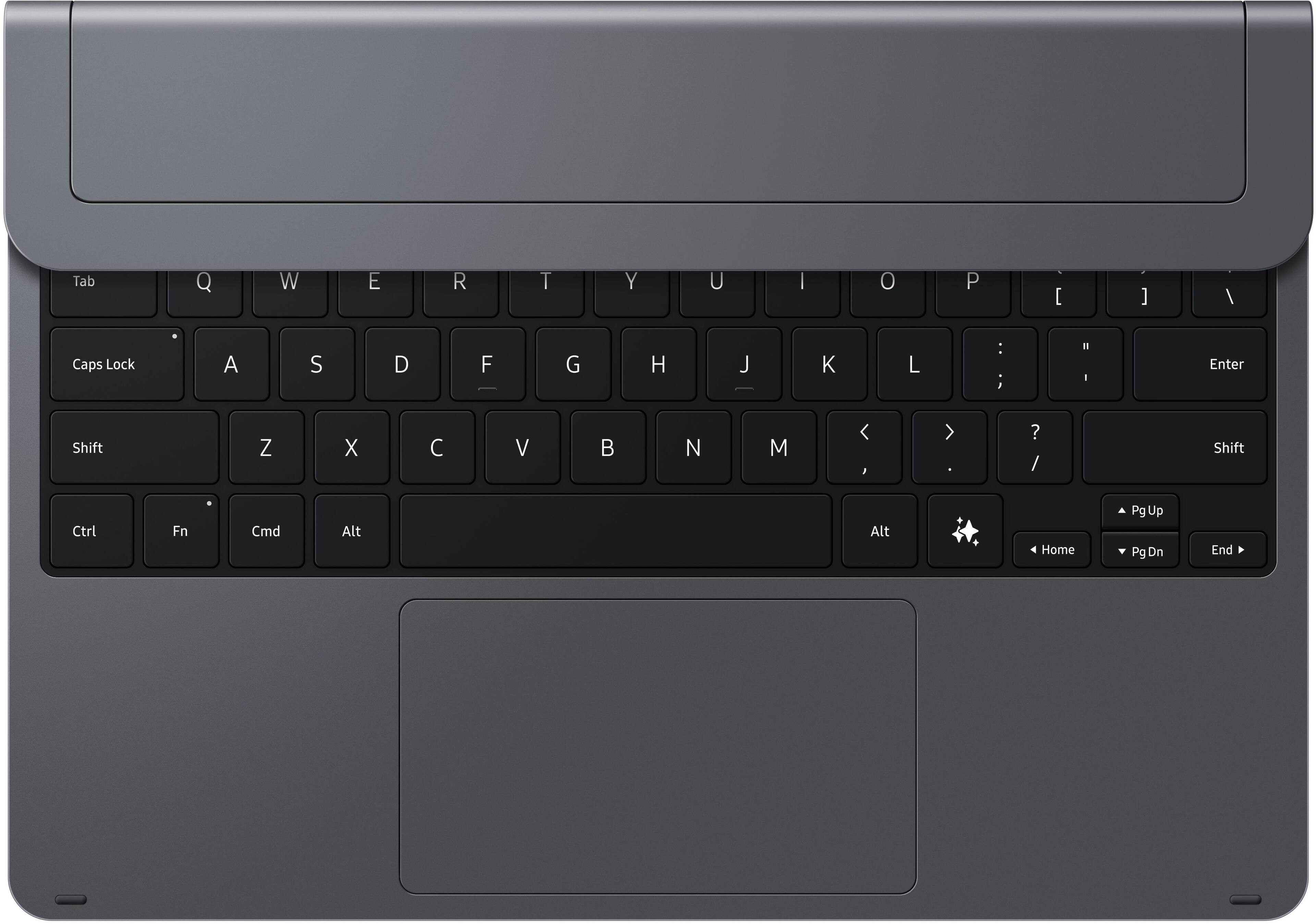 Tab
Q
W
E
R
T
Y
U
I
O
P
[
]
\
Caps Lock
A
S
D
F
G
H
J
K
L
: ;
Enter
Shift
Z
X
C
V
B
N
M
< >
? /
Shift
Ctrl
Fn
Cmd
Alt
Alt
Home
Pg Up
Pg Dn
End