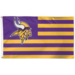 WinCraft - Minnesota Vikings 3' x 5' Americana Stars & Stripes Deluxe Flag - Multicolor