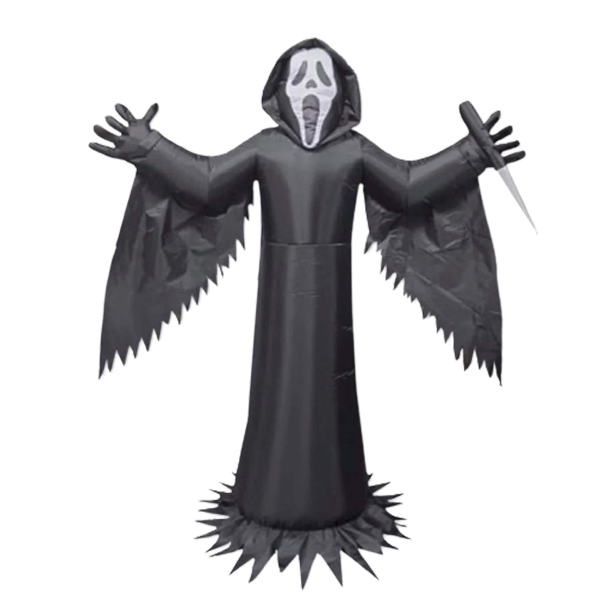 Funworld - Scream Ghost Face 6' Inflatable Yard Decoration - Black