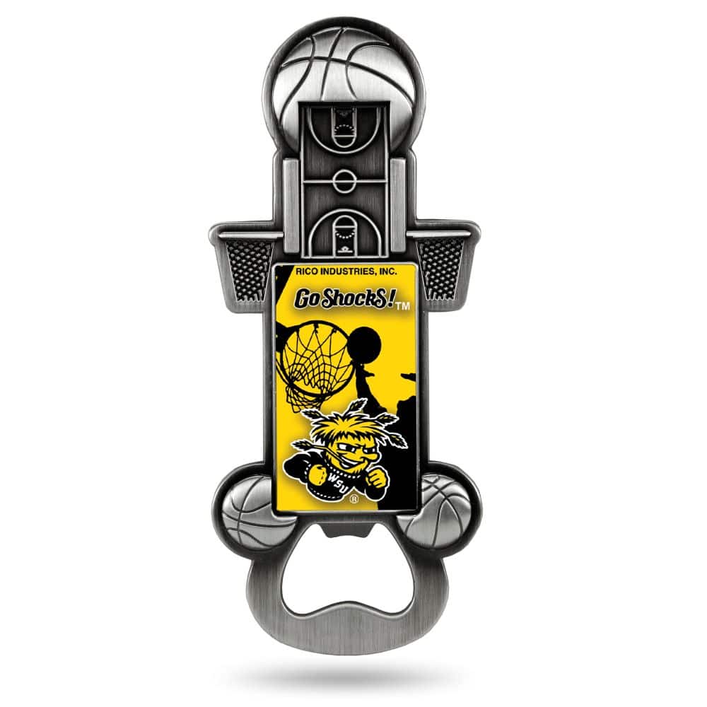Rico Industries - Wichita State Shockers Party Starter Magnetic Metal Bottle Opener - Multi
