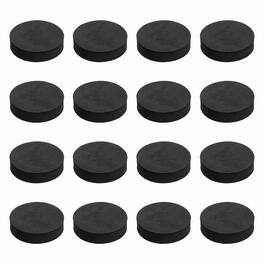 Unique Bargains - Single Sided Speaker Isolation Pads 65x16mm Round EVA Acoustic Foam Anti-Vibration Feet for Speaker Subwoofer, 16pcs - Black
