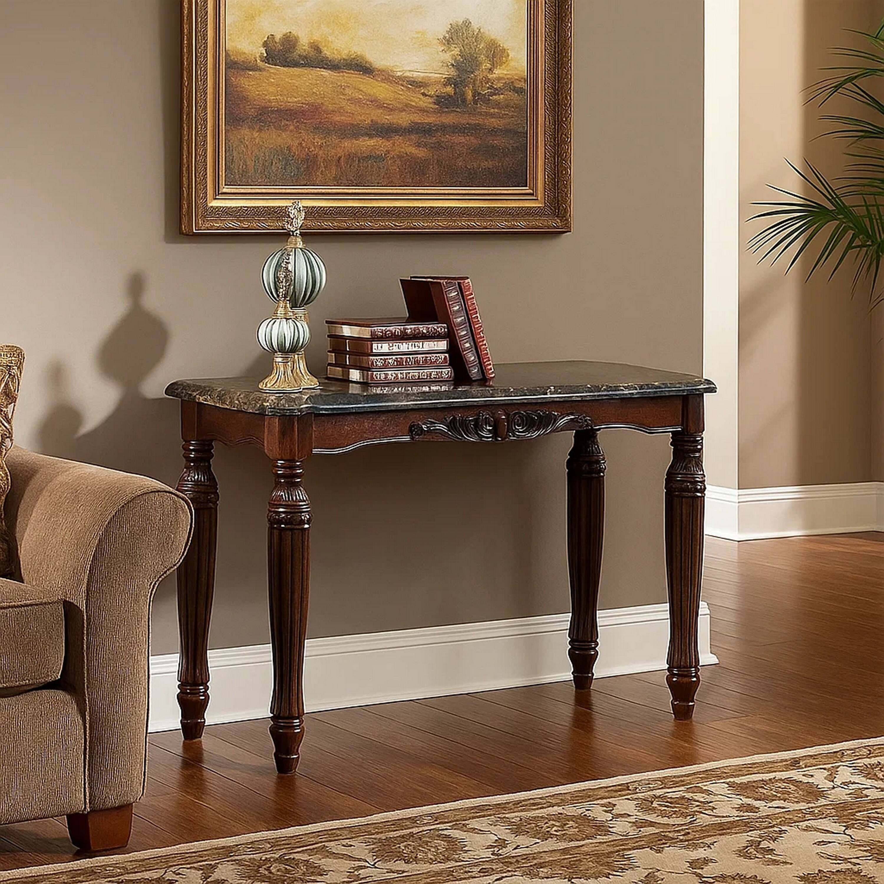 Alt View 6. Manhattan Lane - Brampton Traditional Style Sofa Table - Espresso.
