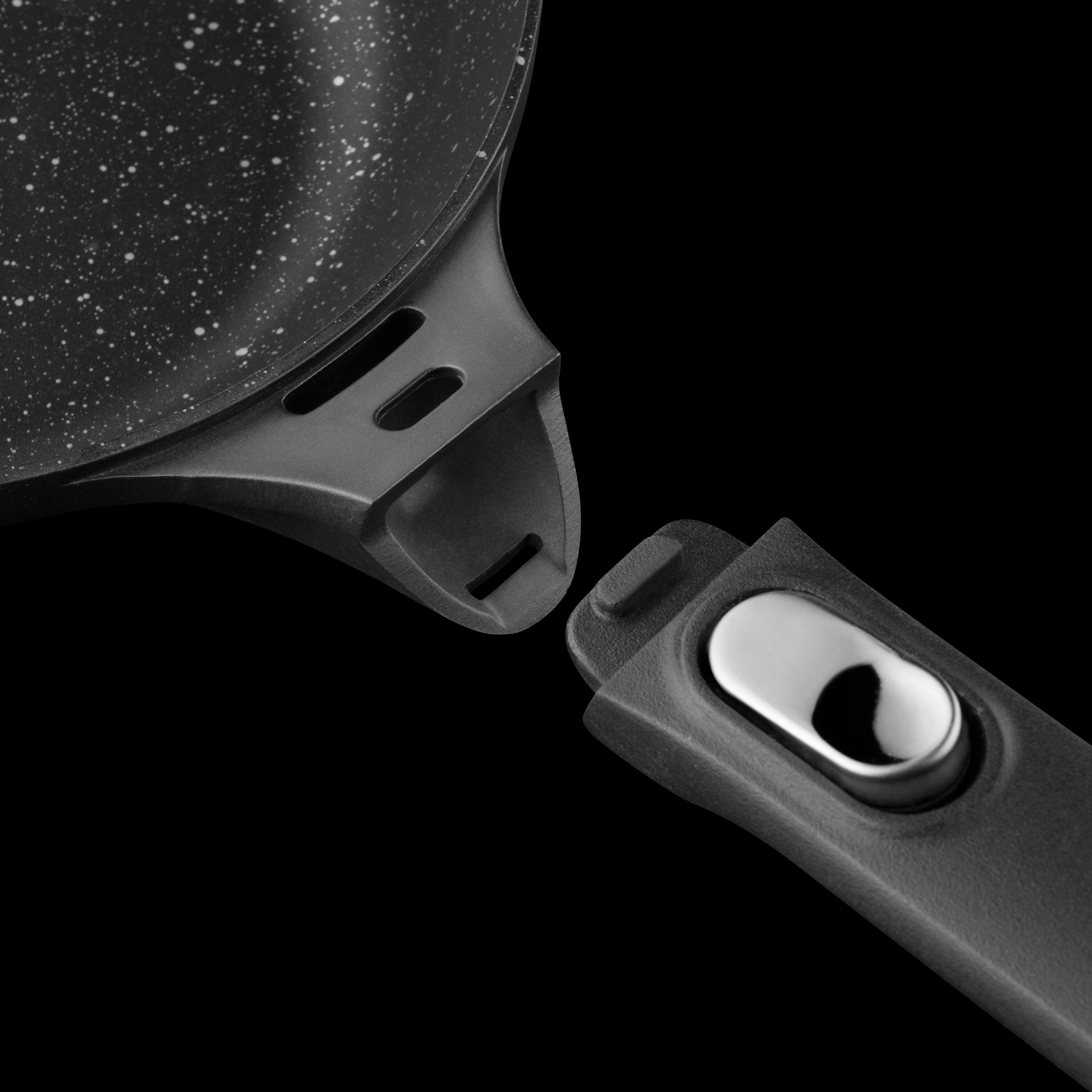 Back. BergHOFF - BergHOFF GEM Nonstick Aluminum 11" Fry Pan, Detachable Handle - Black.