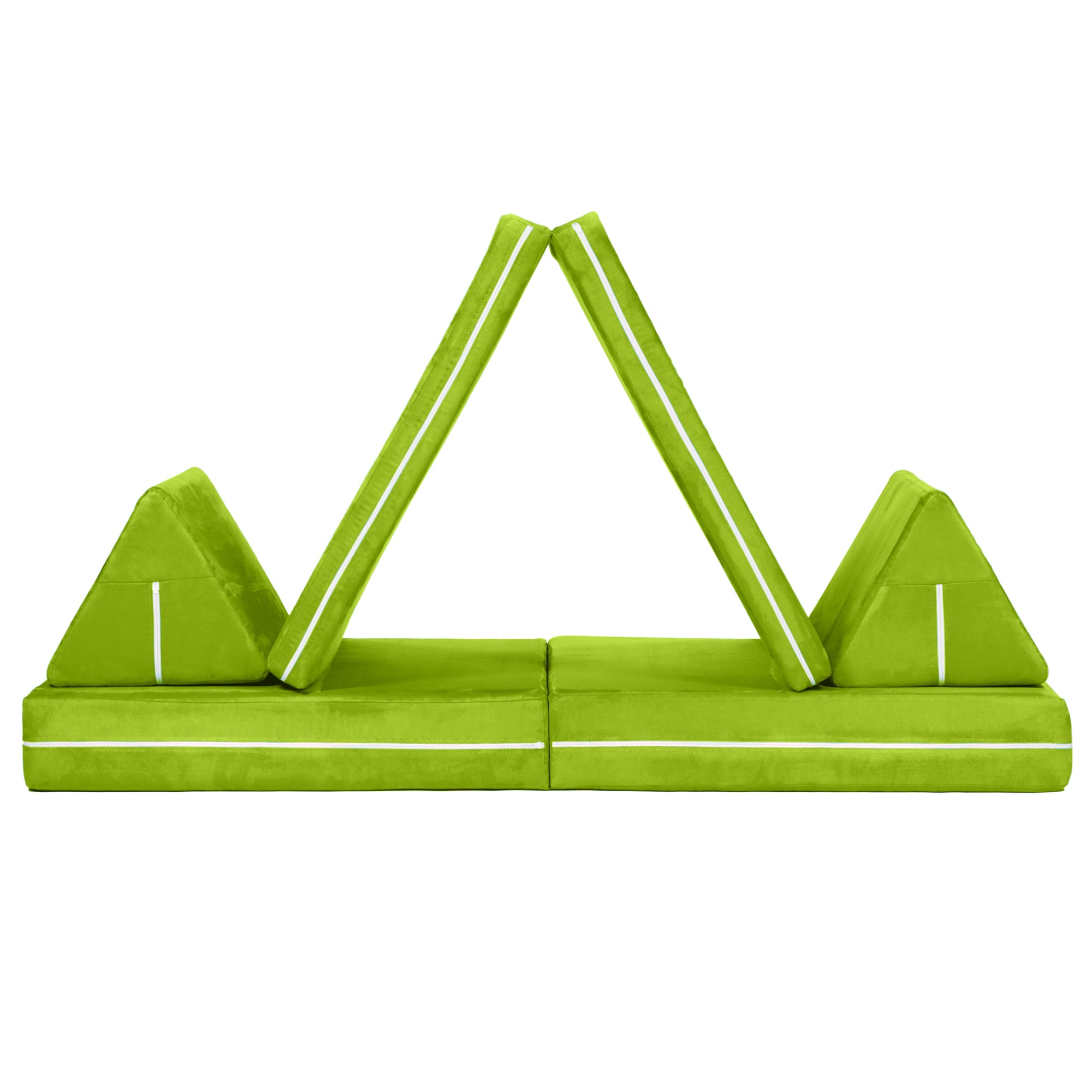 Alt View 2. Jaxx - Jaxx Zipline Playscape Imaginative Furniture Playset for Creative Kids, Original Set, Lime - Lime.