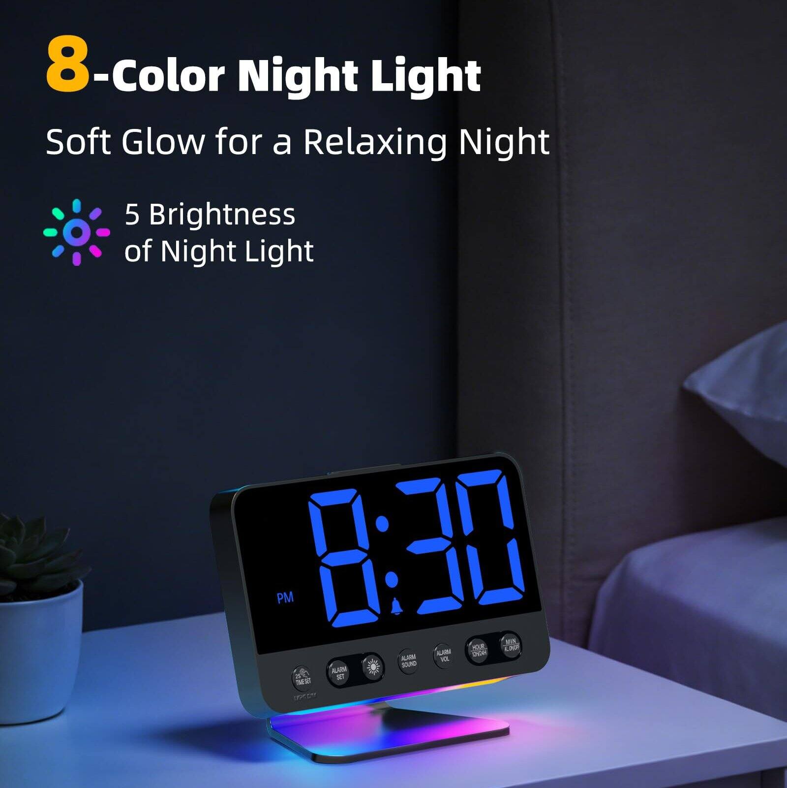 8-Color Night Light  
Soft Glow for a Relaxing Night  
5 Brightness of Night Light