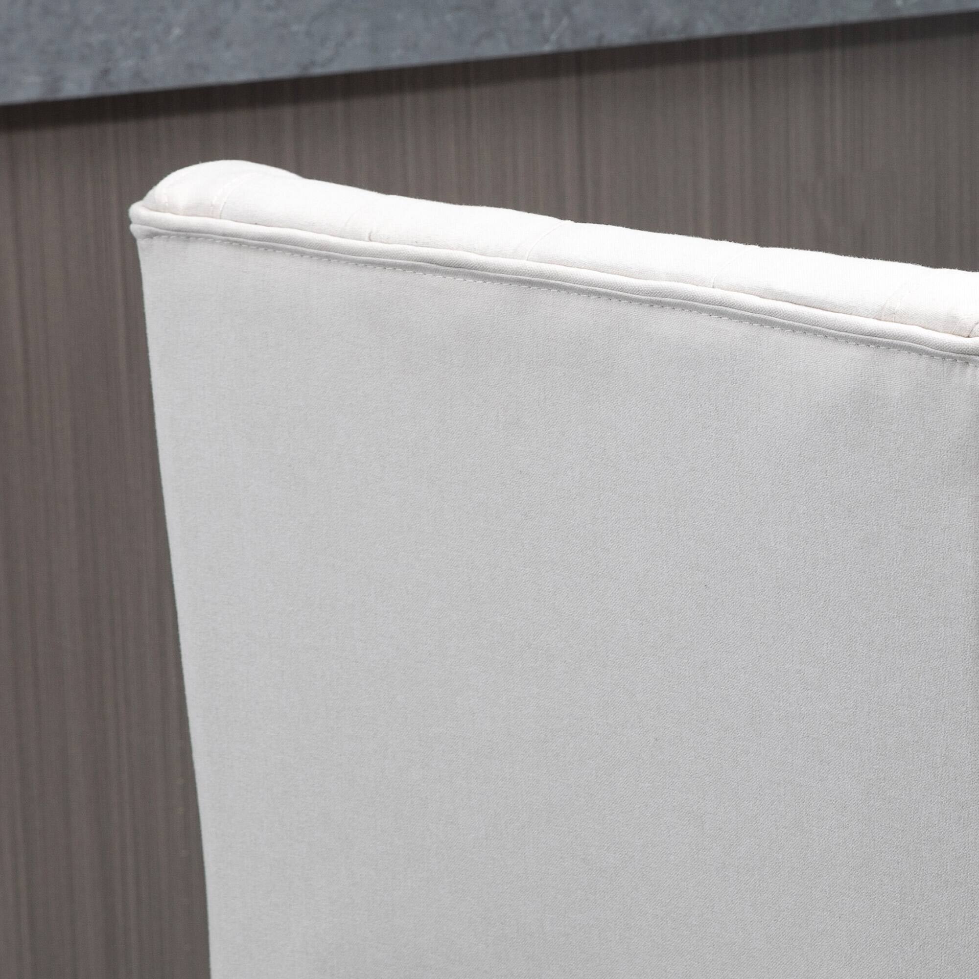 Alt View 7. Homcom - Counter Height Bar Stools Set of 2, 180 Degree Swivel Barstools, 27" Seat Height Bar Chairs with Wood Footrests - Beige.