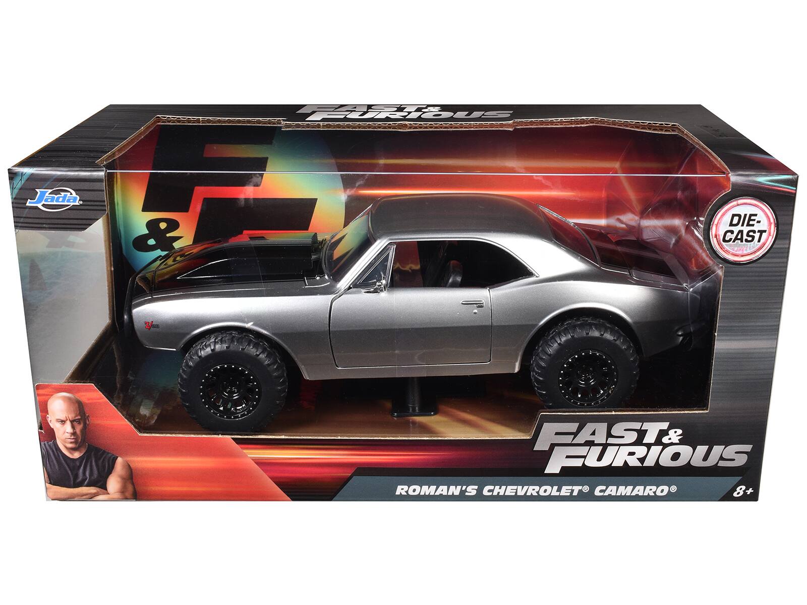 AST CURIOUS Jada & DIE-CAST Z FAST& FURIOUS ROMAN'S CHEVROLET CAMARO 8+