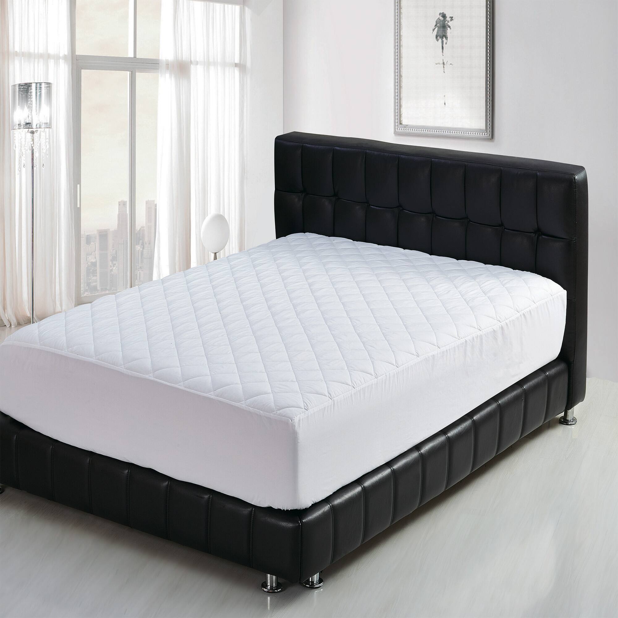 Front. BeautySleep - Beauty Sleep Quilted Hypoallergenic Mattress Pad - Standard.