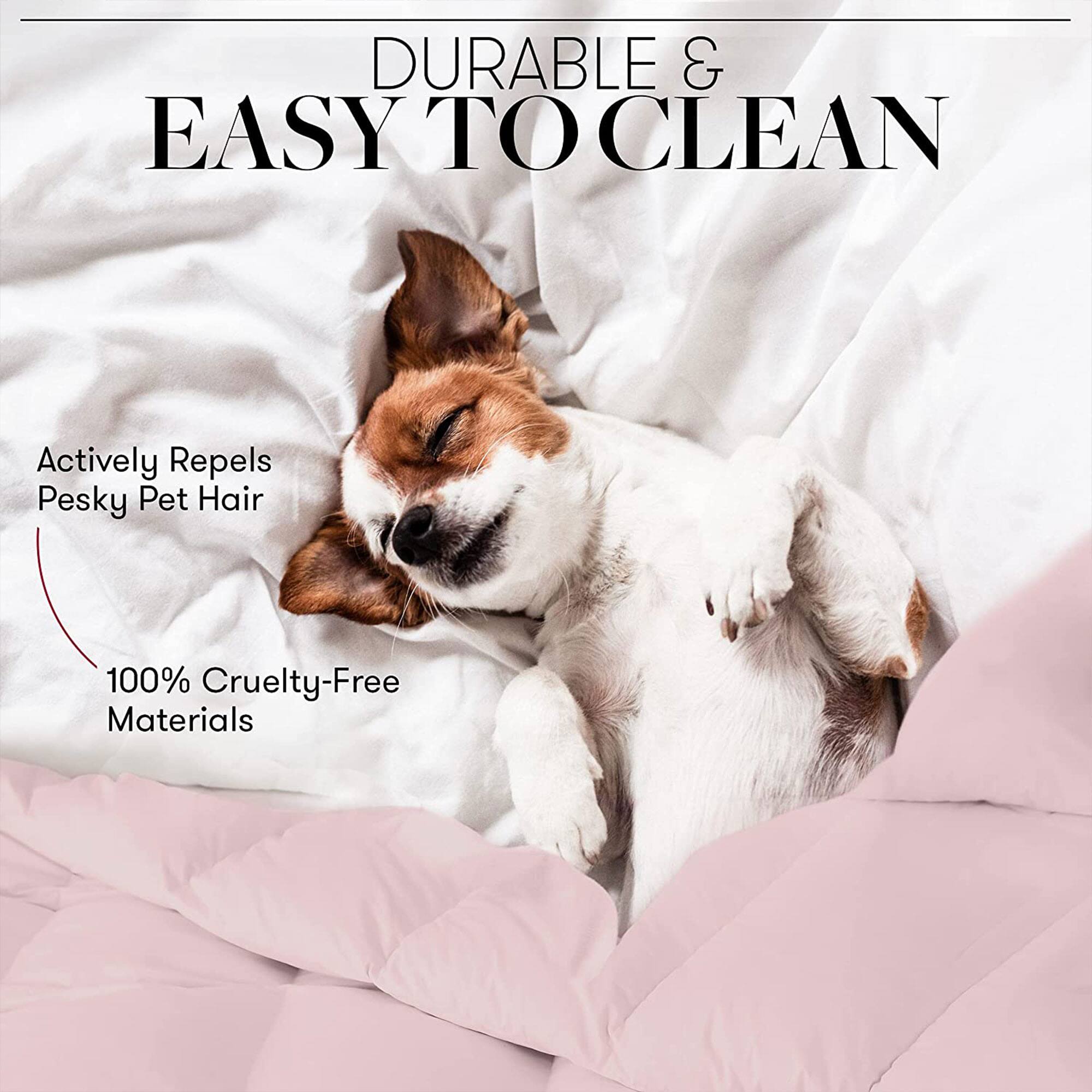 DURABLE & EASY TO CLEAN

Actively Repels Pesky Pet Hair

100% Cruelty-Free Materials