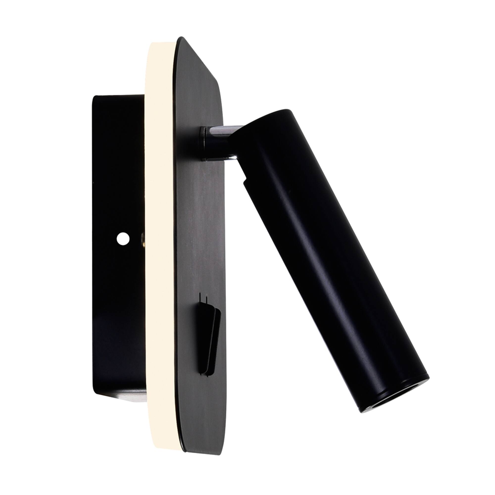 Back. CWI Lighting - Private I LED Sconce With Matte Black Finish - Matte Black.