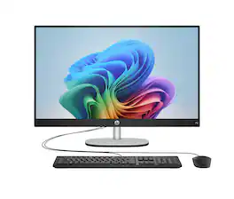 HP - Essential All-in-One Computer 27" FHD AMD Ryzen AI 7, 16 GB;512 GB SSD - Jet black
