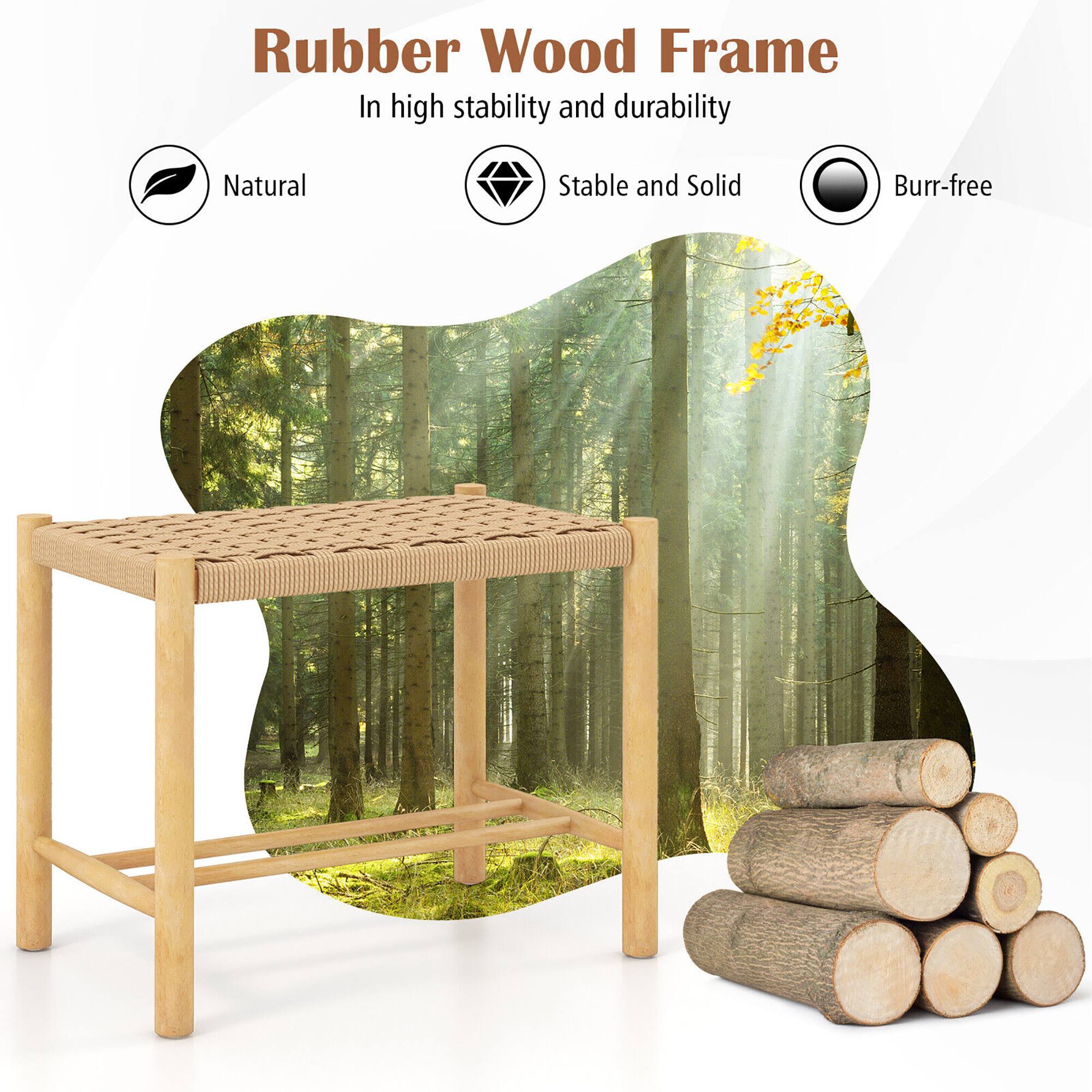 Rubber Wood Frame
In high stability and durability
Natural
Stable and Solid
Burr-free
