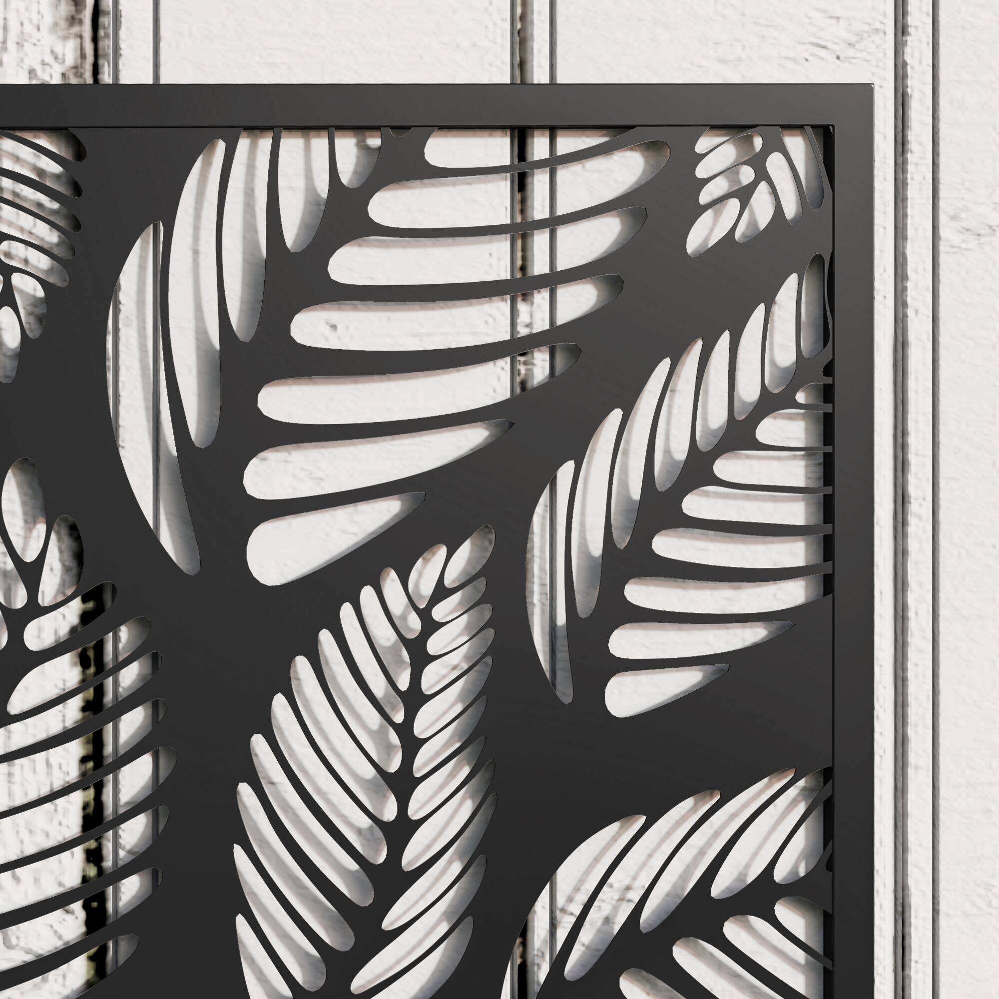 Alt View 7. Outsunny - Metal Raised Garden Bed with Trellis for Climbing Plants, Freestanding or Wall Mounted Flower Bed with Privacy Panel - Black.