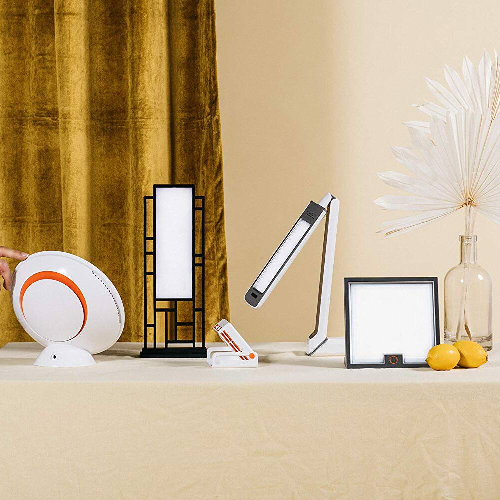 Alt View 2. Circadian Optics - Light Therapy Lamp [LUMOS] UV-Free LED Happy Mood Full Spectrum Sun Light Lamp with 10,000 Lux for Seasonal Sunlight - White.