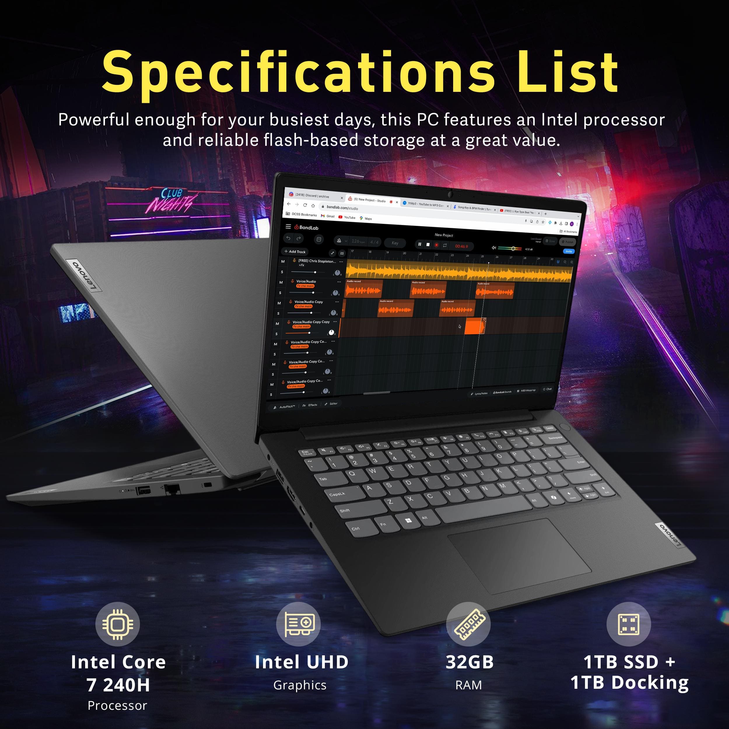 Lenovo Upgraded V14 G5 Hybrid Work 14