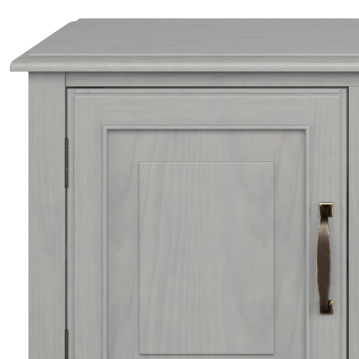 Left. Simpli Home - Connaught SOLID WOOD 72 inch Wide TV Stand in Fog Grey For TVs up to 80 inches - Fog Grey.