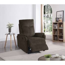 TinyHomie - Hot selling For 10 Years Recliner Chair With Power function easy control big stocks Recliner Single Chair - Brown
