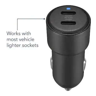 cigarette lighter amp meter 12v Socket Digital Battery Volt & Amp Meter with Double C-Charger