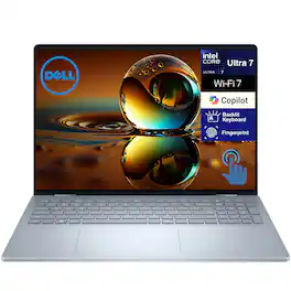 Dell - 16 Plus 2-in-1 Laptop 16.0 WUXGA (Intel Ultra 7-256V, 16GB LPDDR5X, 1TB SSD, Win 11 Home) w/USB Hub - Ice Blue