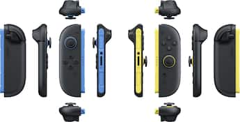 Nintendo Joy Con 2 (L)/(R) Blue / Light Yellow Black - Best Buy Nintendo Joy Con 2 (L)/(R) Blue / Light Yellow Black - Best Buy