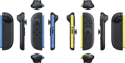 Nintendo Joy Con 2 (L)/(R) Blue / Light Yellow Black - Best Buy Nintendo Joy Con 2 (L)/(R) Blue / Light Yellow Black - Best Buy