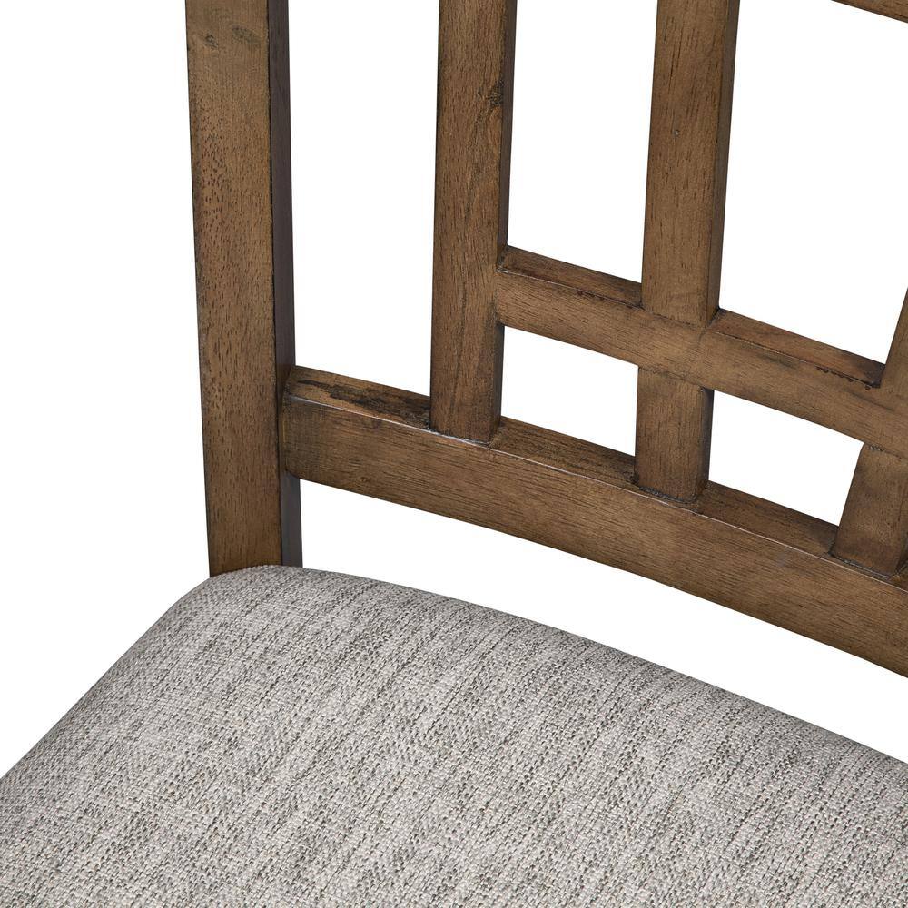 Alt View 4. Liberty Furniture Industries - Santa Rosa 24 Inch Lattice Back Counter Chair-Set of 2 in Antique Honey - Brown.