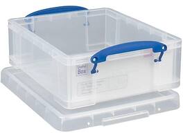 Really Useful Box - 8.1 Liter Snap Lid Storage Bin, 5/Pack - Clear