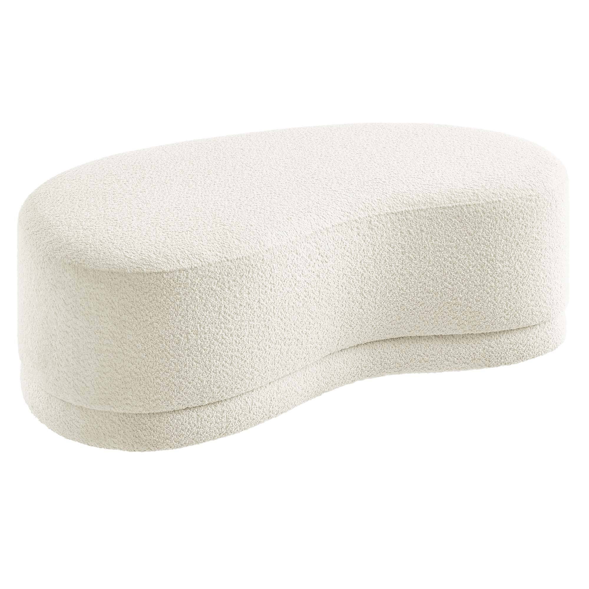 Alt View 3. Modway - Nimbus 48" Upholstered Ottoman Bench by Modway - Cream.